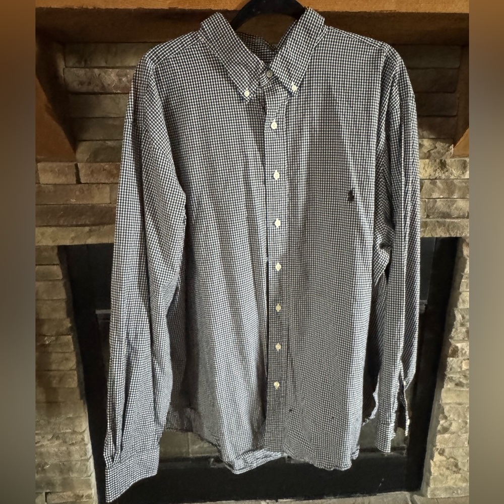 Ralph Lauren black and white button down